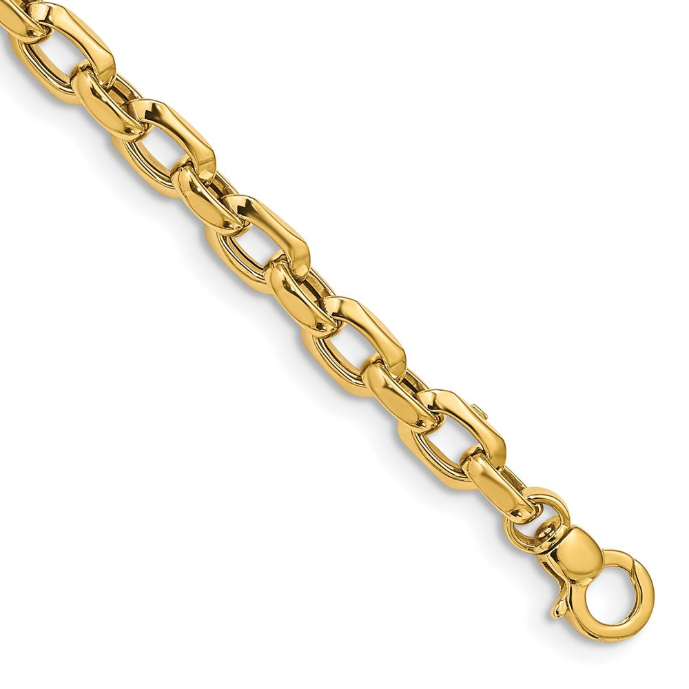 Polished Fancy Cable Link Bracelet - WBC