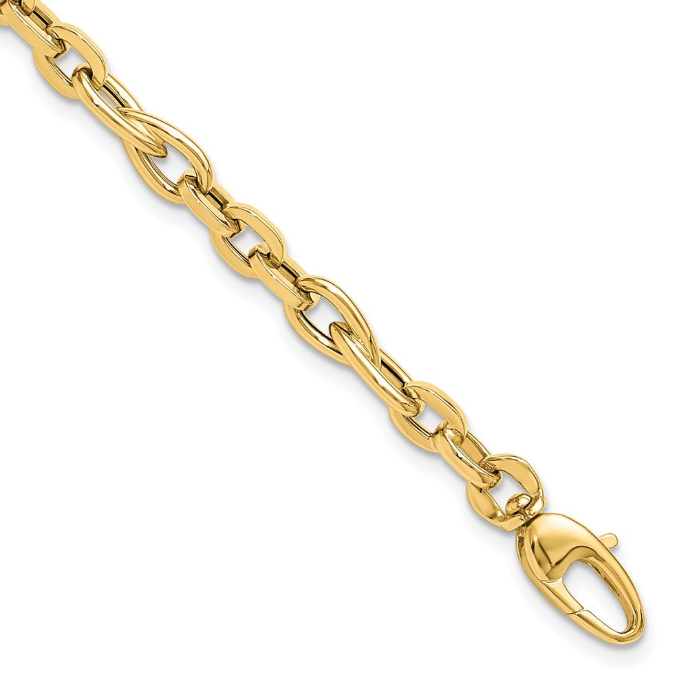 Polished Fancy Cable Link Bracelet - WBC
