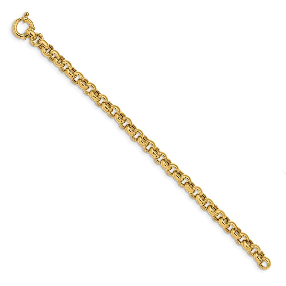 Polished Fancy Rolo Link Bracelet - WBC
