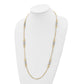 Two-tone Polished w/ .25 in ext. Fancy Link Necklace - WBC