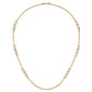 Two-tone Polished w/ .25 in ext. Fancy Link Necklace - WBC