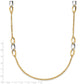Two-tone Polished w/ .25 in ext. Fancy Link Necklace - WBC