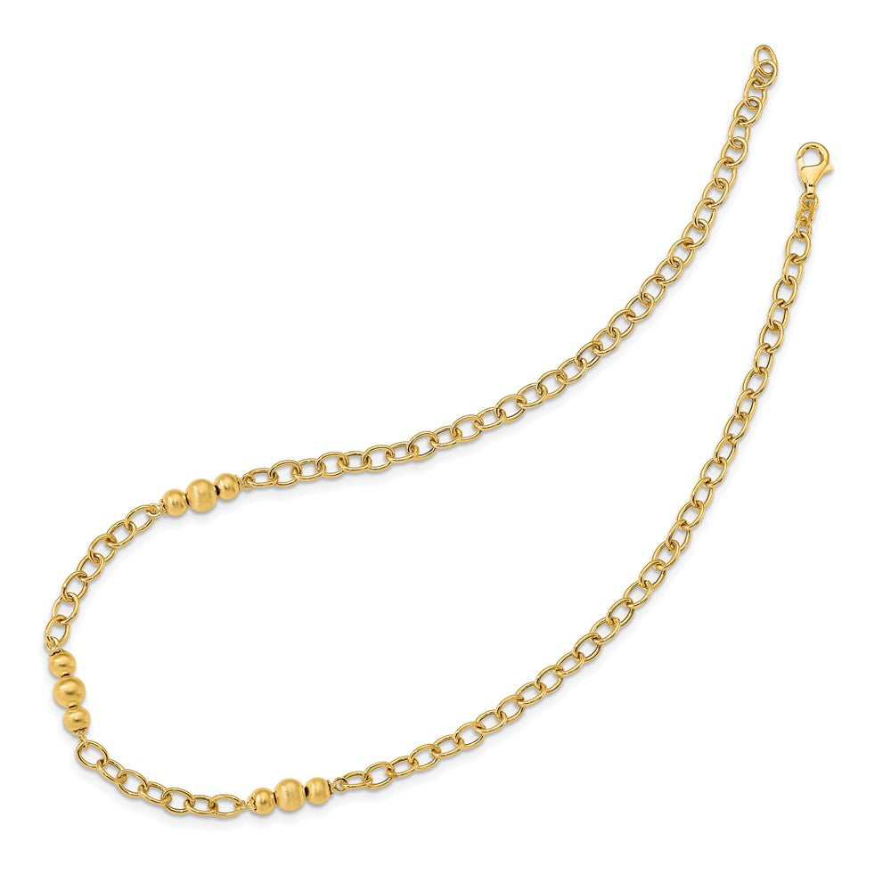 Brushed & Polished Fancy Link Necklace - WBC