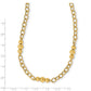Brushed & Polished Fancy Link Necklace - WBC