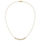 Two-tone Diamond-cut Beads and Love Knots Necklace - WBC