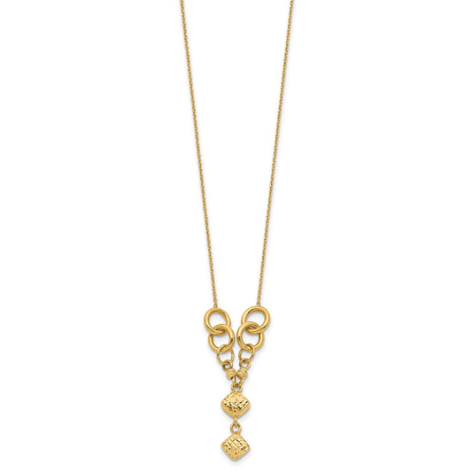 Polished & D/C w/2 in ext Necklace - WBC