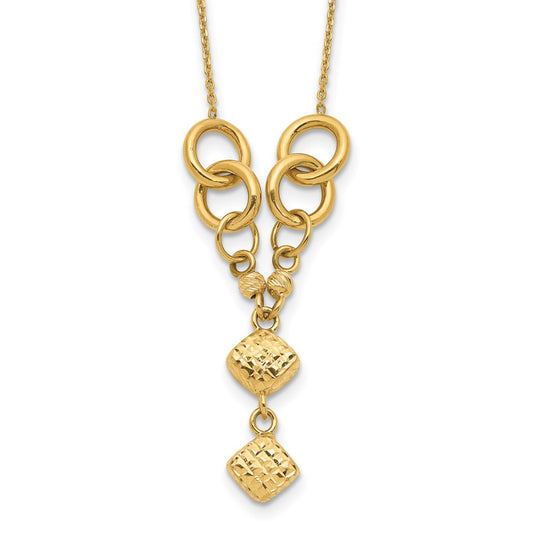 Polished & D/C w/2 in ext Necklace - WBC