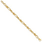 Polished and Grooved Fancy Twisted Link Bracelet Plus Extender - WBC
