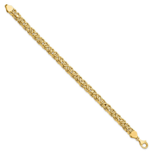 Polished Fancy Byzantine Link Bracelet - WBC