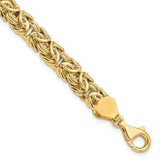 Polished Fancy Byzantine Link Bracelet - WBC