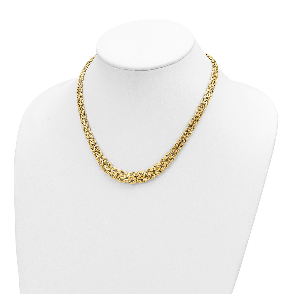 Fancy Graduated 7- Flat Byzantine Necklace - WBC