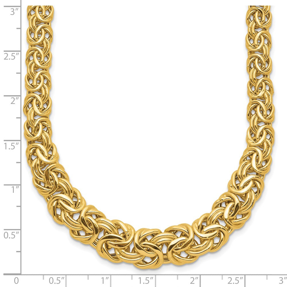 Fancy Graduated 7- Flat Byzantine Necklace - WBC