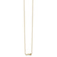 Diamond-Cut Star CZ with 2IN EXT Necklace - WBC