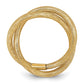Twisted Woven Mesh Stretch Ring - WBC