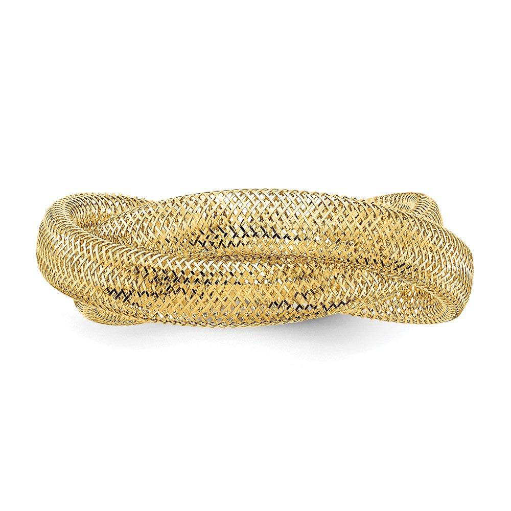 Twisted Woven Mesh Stretch Ring - WBC