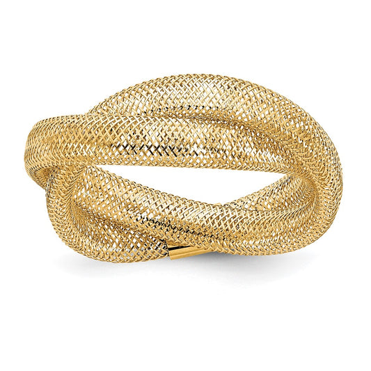 Twisted Woven Mesh Stretch Ring - WBC