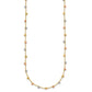 Tri-color Polished Diamond-cut Fancy Beaded Necklace - WBC