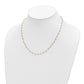Tri-color Polished Diamond-cut Fancy Beaded Necklace - WBC