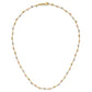 Tri-color Polished Diamond-cut Fancy Beaded Necklace - WBC