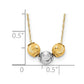 Two-tone Polished Laser-cut Beads Necklace - WBC