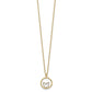 w/Rhodium Butterfly in Circle Necklace - WBC