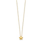 Polished Puffed Star Pendant Necklace - WBC