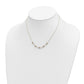 Two-tone Polished Love Knots with Mirror Beads Necklace Plus Extender - WBC