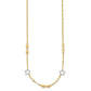 Two-tone Polished Star Necklace - WBC