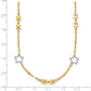 Two-tone Polished Star Necklace - WBC