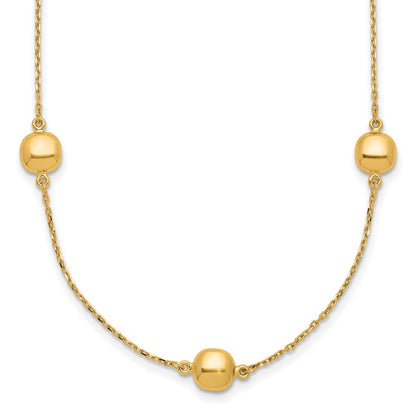 Polished Beads 5-Station Necklace Plus Extender - WBC