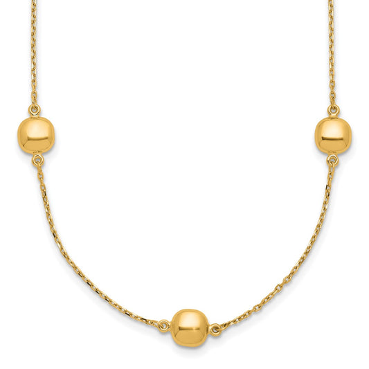 Polished Beads 5-Station Necklace Plus Extender - WBC