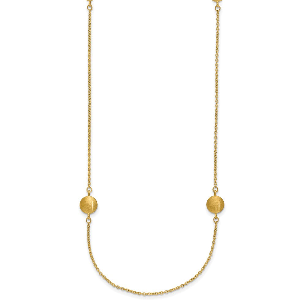 Brushed and Polished 8 Station Fancy 36in Necklace - WBC