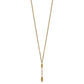 Fancy Y Diamond-cut Drop w/1in ext. Necklace - WBC