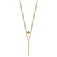 Double Layer Hollow Filigree Bead and Diamond-cut Bar Necklace Plus Extender - WBC
