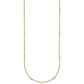 Two-tone Diamond-cut Chain and Mini Bar Links Fancy Necklace - WBC