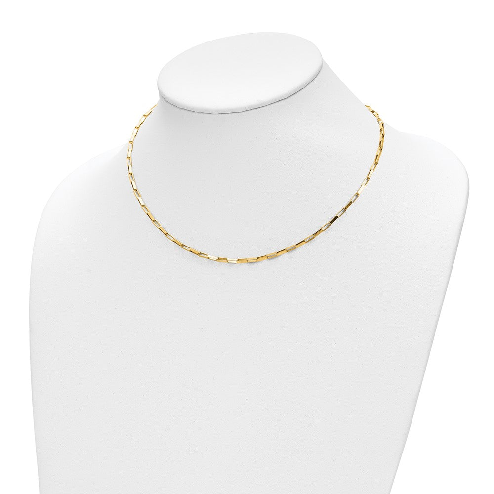 Polished Fancy Box Links 17in Necklace - WBC