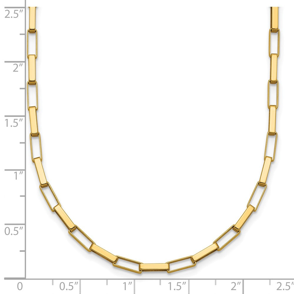 Polished Fancy Box Links 17in Necklace - WBC