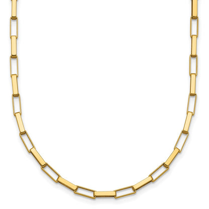 Polished Fancy Box Links 17in Necklace - WBC