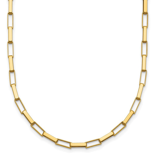 Polished Fancy Box Links 17in Necklace - WBC