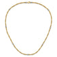 Two-tone Polished Fancy Beaded 7-Station Necklace - WBC