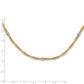 Two-tone Polished Fancy Beaded 7-Station Necklace - WBC