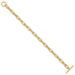 Polished Fancy Oval Cable Link Toggle Bracelet - WBC