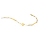 Polished Paperclip Link with Circle and Bars Bracelet - WBC
