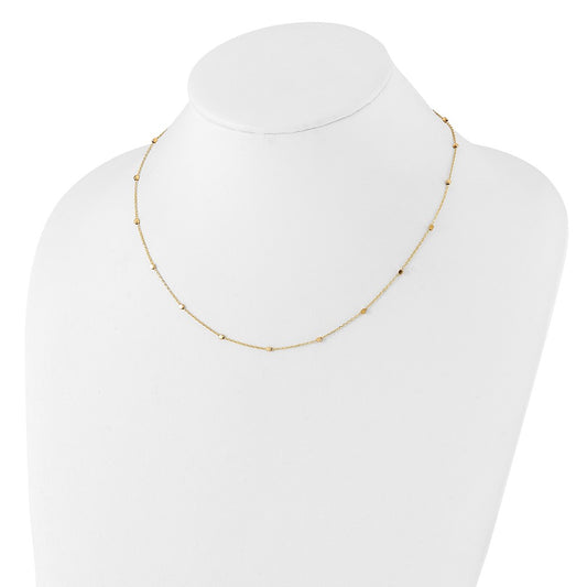 Polished Cube Stations Necklace Plus Extender - WBC