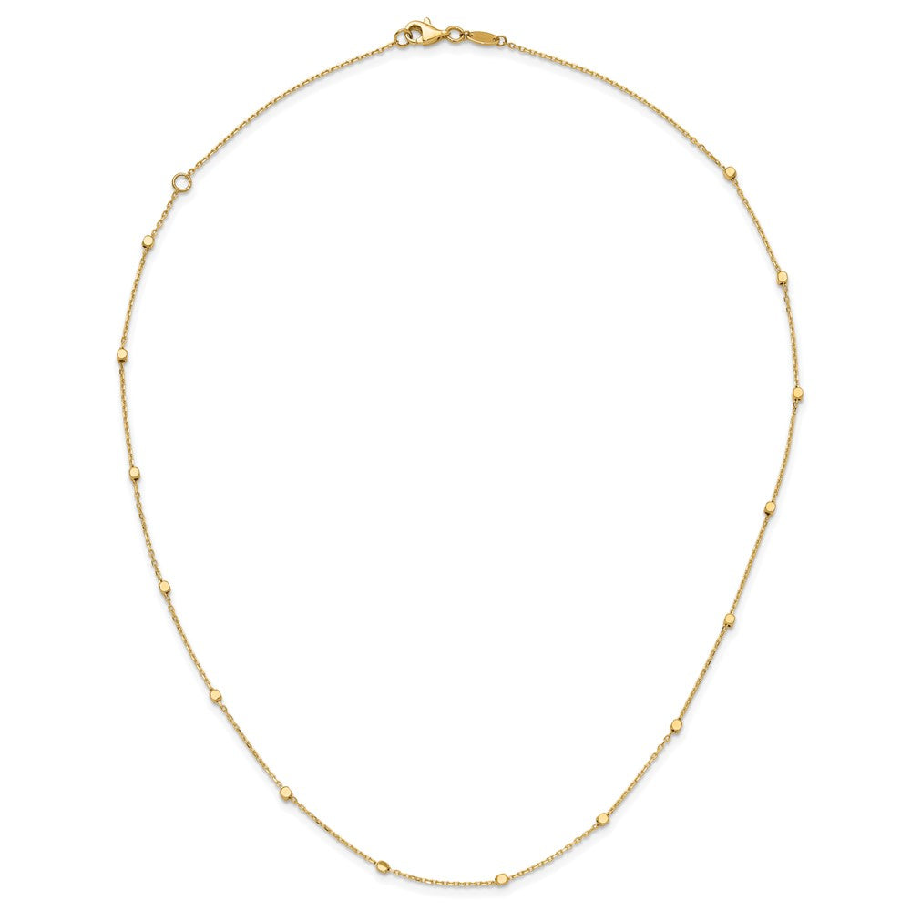 Polished Cube Stations Necklace Plus Extender - WBC