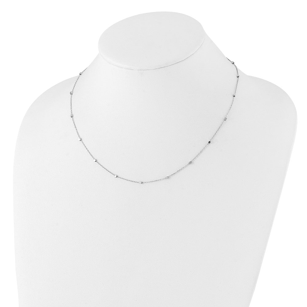 Polished Cube Stations Necklace Plus Extender - WBC
