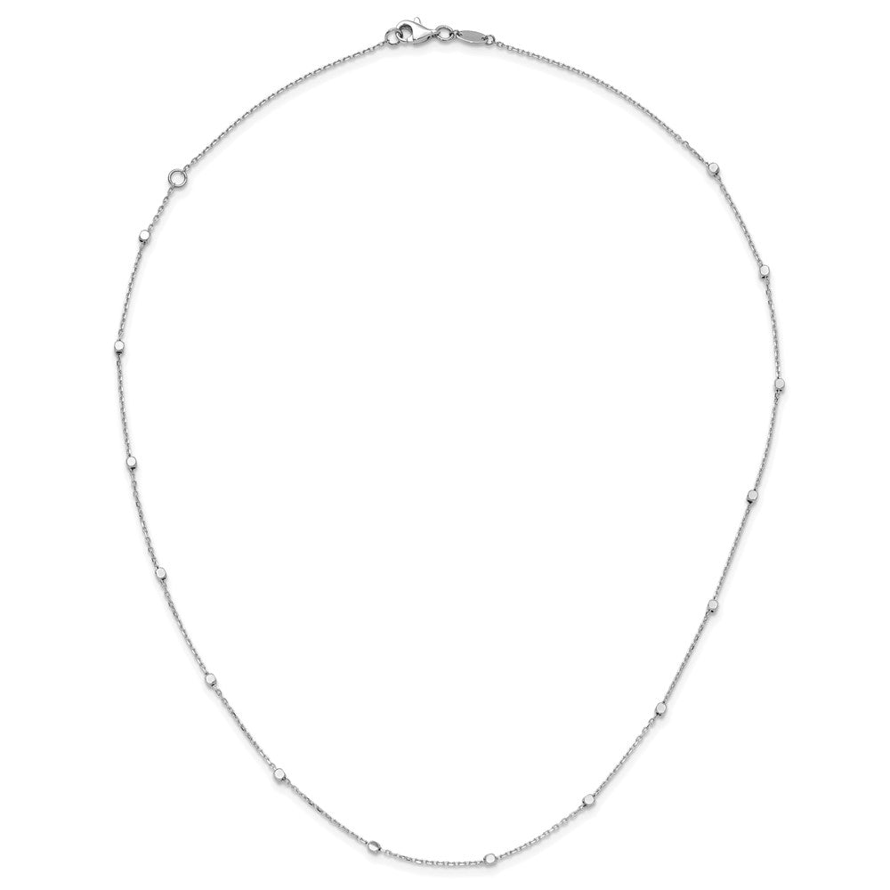 Polished Cube Stations Necklace Plus Extender - WBC