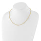 Mirror Beads and Diamond-cut Rope Chain 7-Station Necklace - WBC
