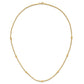 Mirror Beads and Diamond-cut Rope Chain 7-Station Necklace - WBC