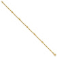 Mirror Beads and Diamond-cut Rope Chain 5-Station Bracelet - WBC